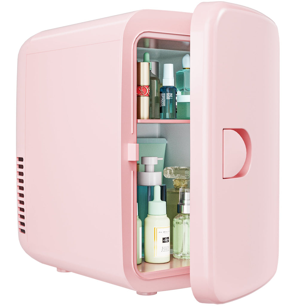 EUHOMY Mini Fridge, 4 AC/DC Small Refrigerator for Skincare, Portable Cooler and Warmer for Skin Care, Beverage, 4L Makeup Mini Fridge - Euhomy